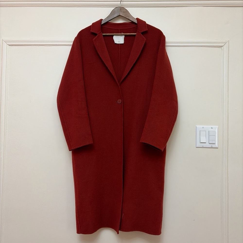 Sandro Double-sided Wool Coat